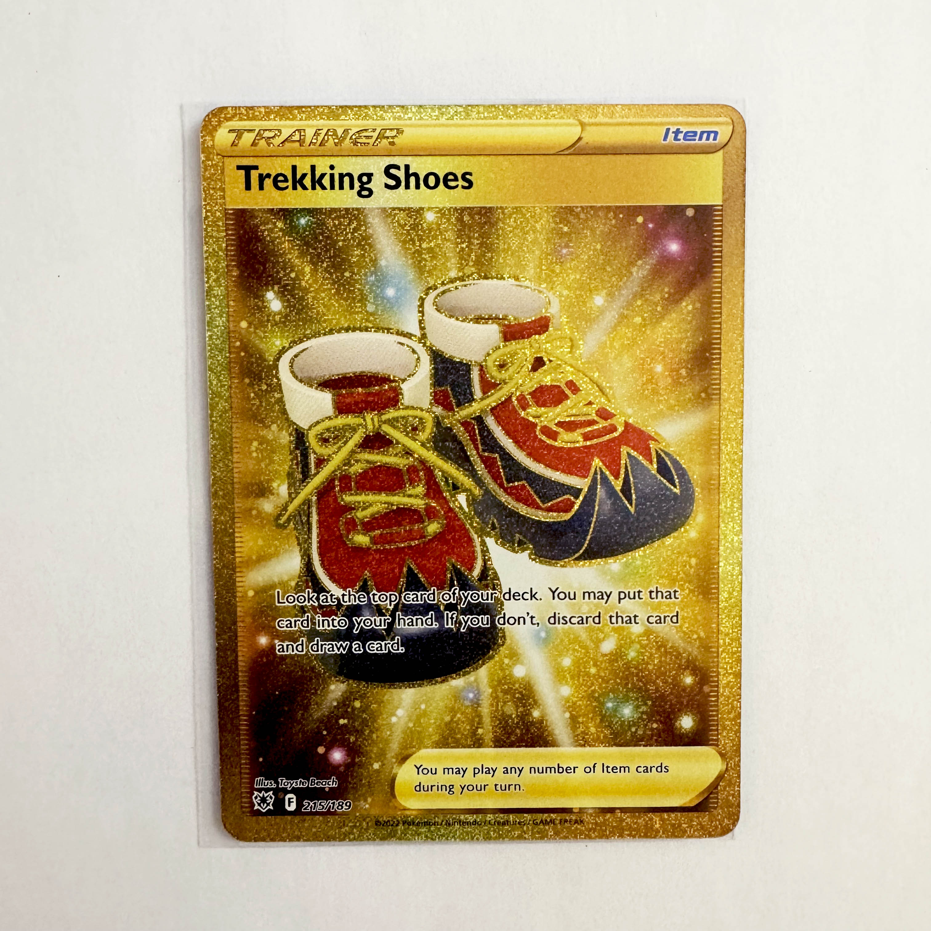 gold trekking shoes pokemon card Pokemon Trekking Shoes Gold Secret NM