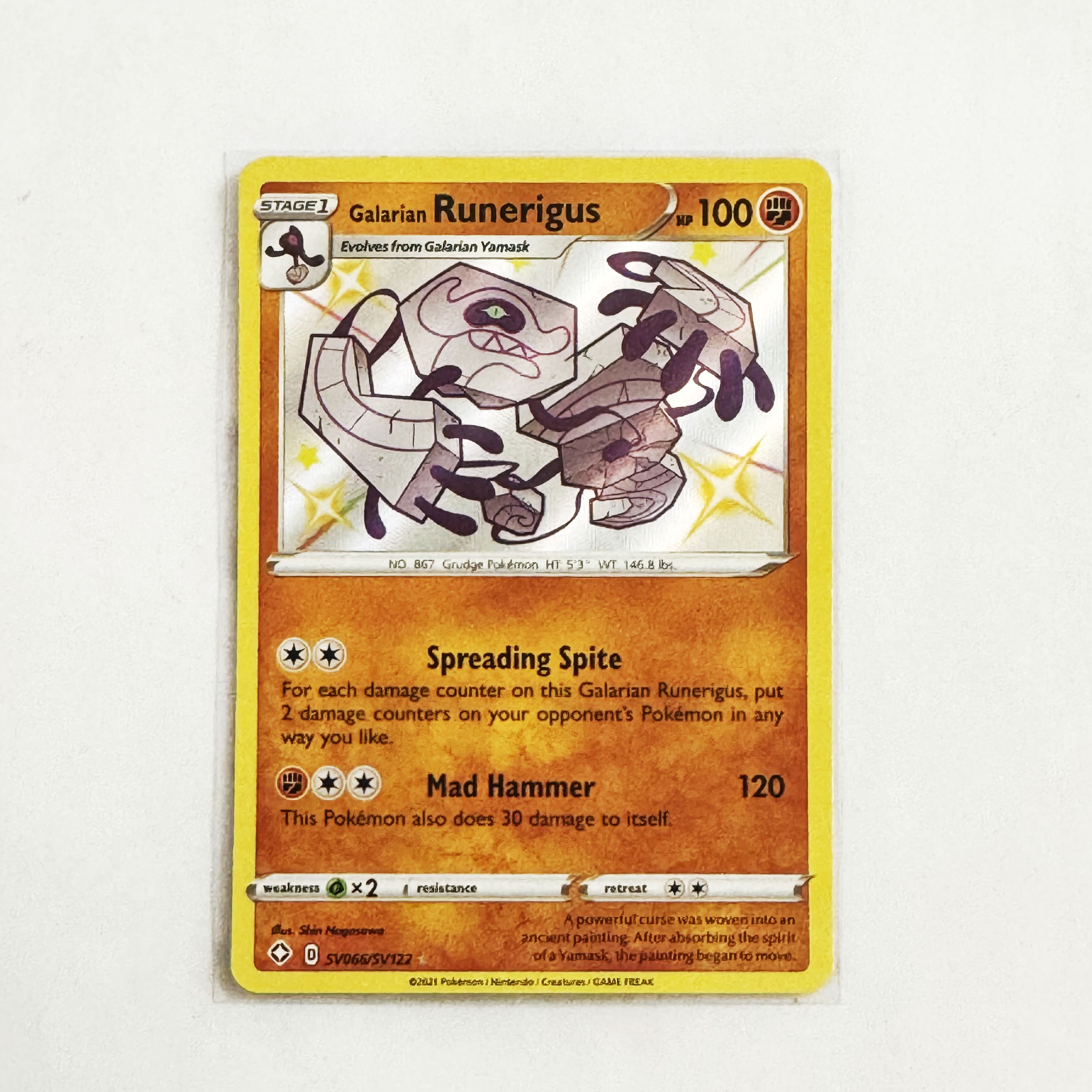 runerigus pokemon card Pokemon - Runerigus - 102/192 - Trick Or Trade - NM/M