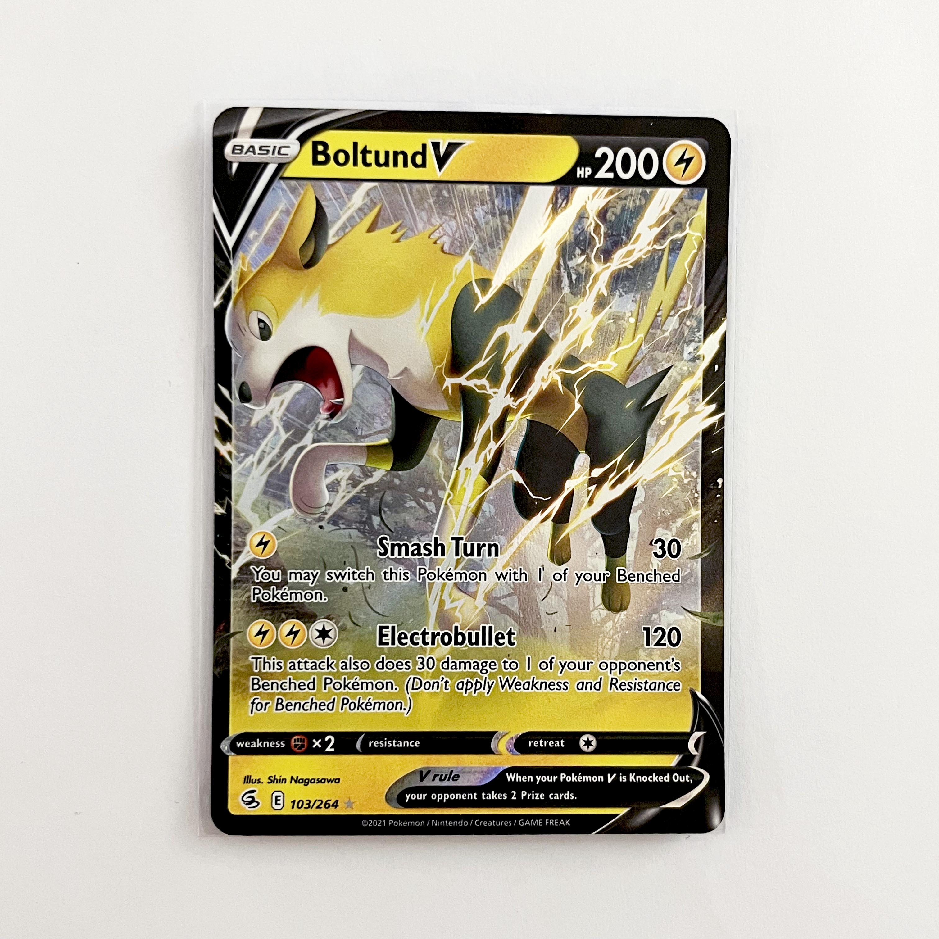 boltund v pokemon card #103 Rebel Clash Singles Pokemon Single Card Sword and