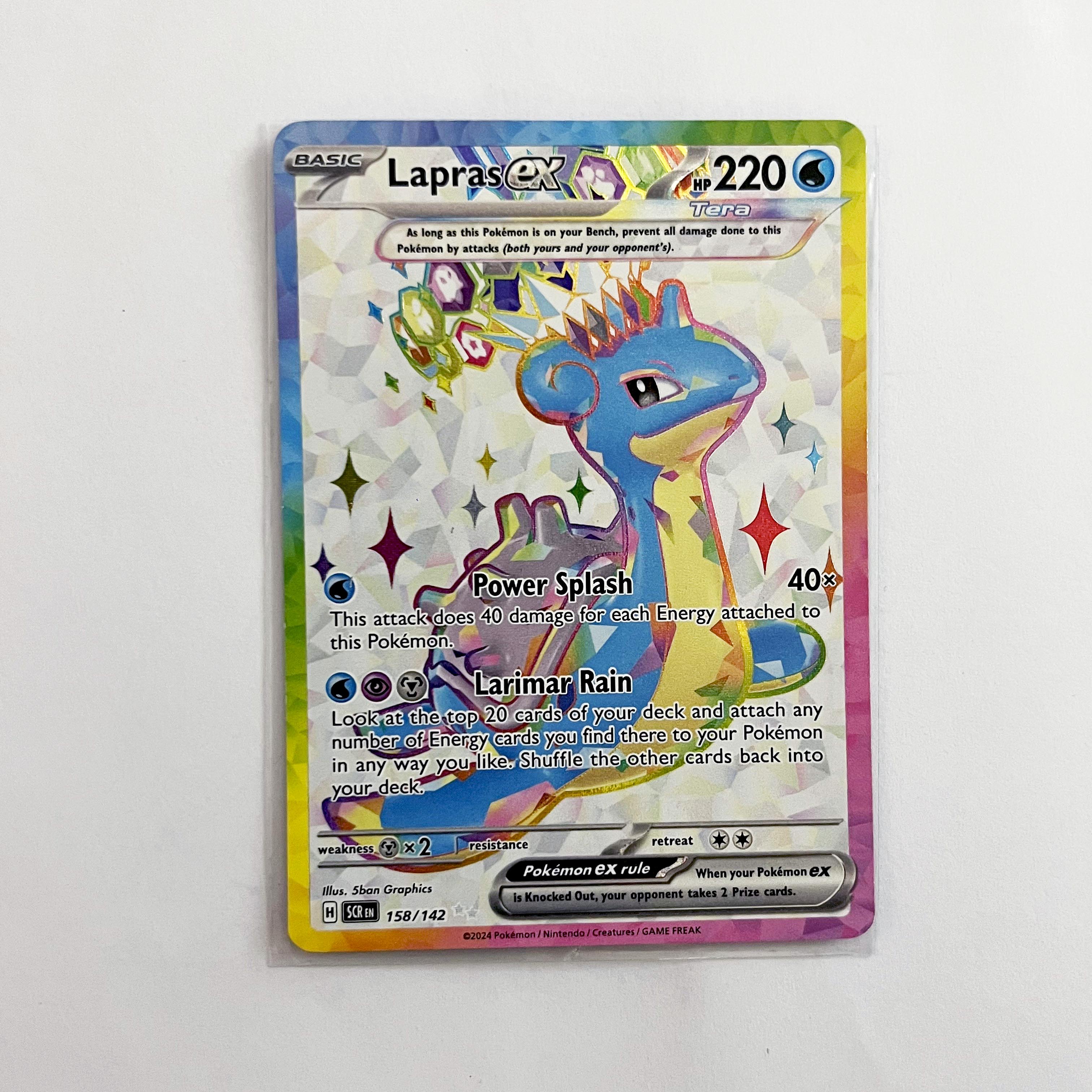full shiny pokemon cards Amazon.com: Pokemon – Lapras ex 032/142 main image 0