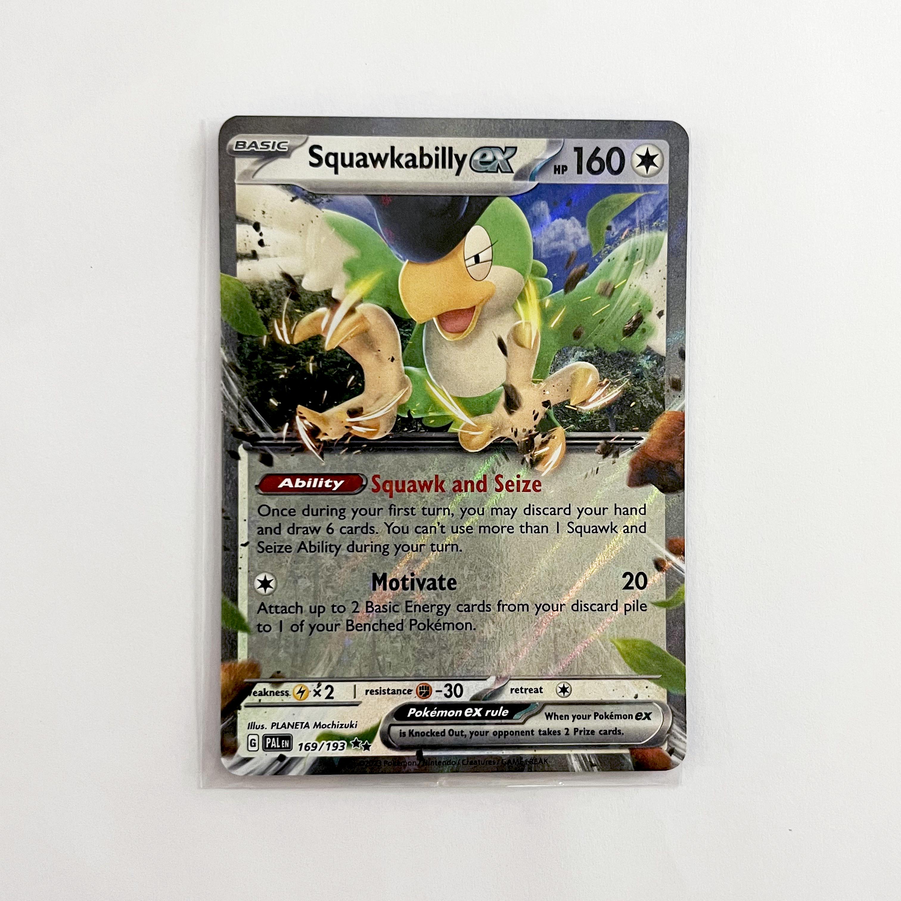 squawkabilly ex pokemon card value - 232/193 - Paldea Evolved Ability Squawk and Seize Once during your first turn Squawkabilly ex 154/190 RR SV4a